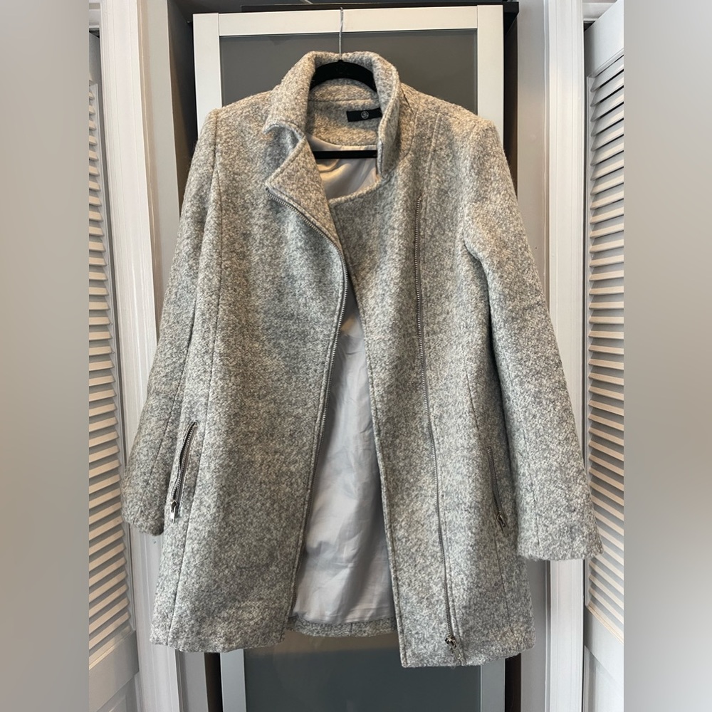Grey wool coat